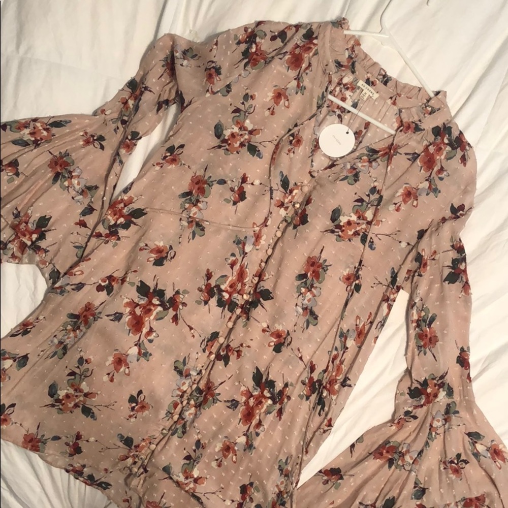 NWT Floral Button-Up Tunic/Dress - Size M